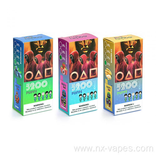 Wholesale Price RandM Squid Box 5200Puffs